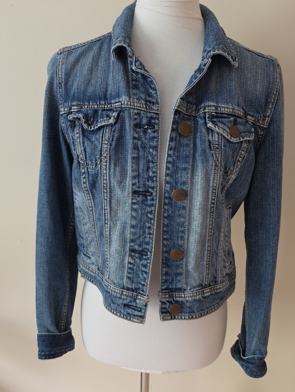 American Eagle Classic Blue Denim Jacket - Women's